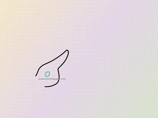 Pterodactyl, selected drawing stage 2 of 8, with source guide lines