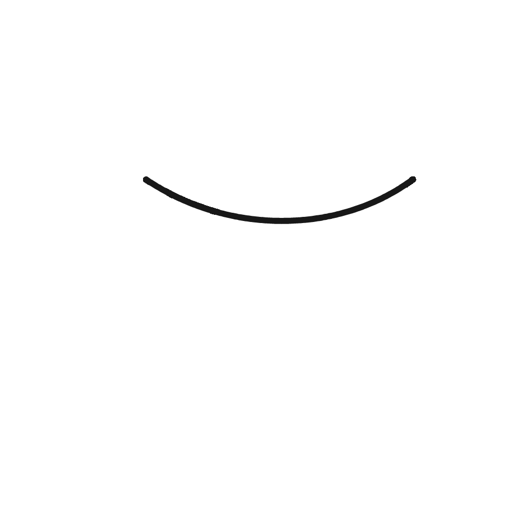 Shallow U-shaped curve starting the chicken back